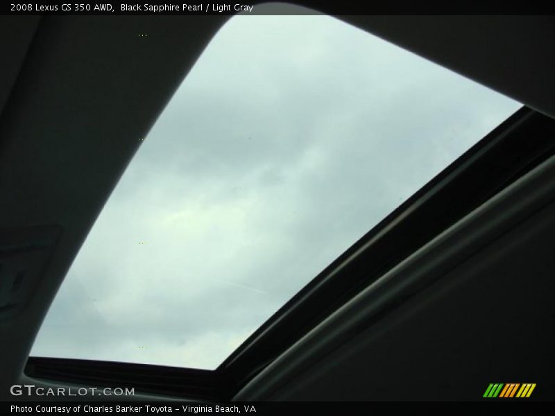 Black Sapphire Pearl / Light Gray 2008 Lexus GS 350 AWD