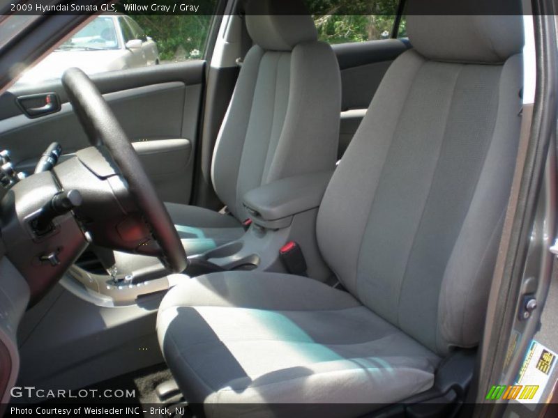Willow Gray / Gray 2009 Hyundai Sonata GLS