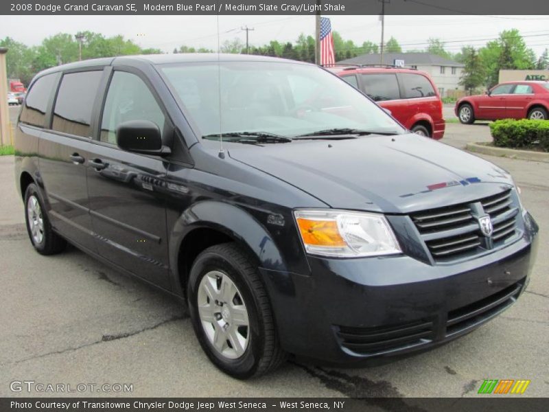 Modern Blue Pearl / Medium Slate Gray/Light Shale 2008 Dodge Grand Caravan SE