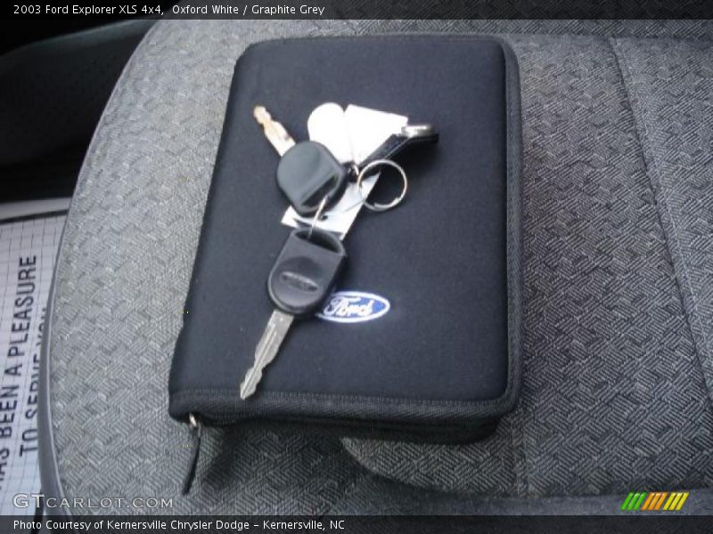 Oxford White / Graphite Grey 2003 Ford Explorer XLS 4x4