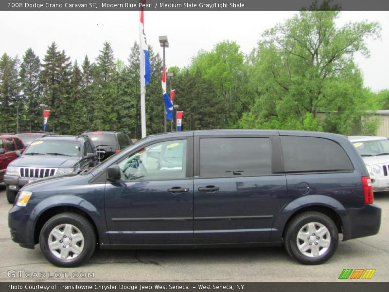 Modern Blue Pearl / Medium Slate Gray/Light Shale 2008 Dodge Grand Caravan SE