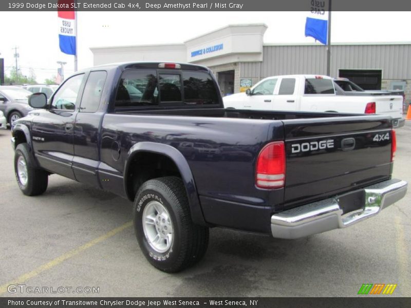 Deep Amethyst Pearl / Mist Gray 1999 Dodge Dakota SLT Extended Cab 4x4