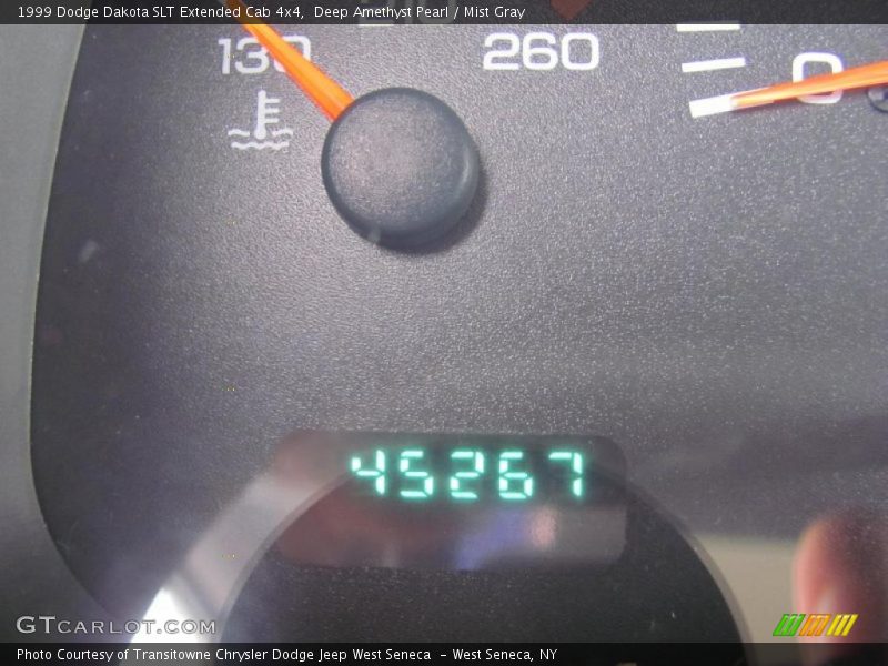 Deep Amethyst Pearl / Mist Gray 1999 Dodge Dakota SLT Extended Cab 4x4