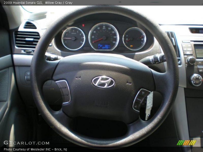 Willow Gray / Gray 2009 Hyundai Sonata GLS