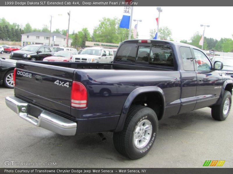 Deep Amethyst Pearl / Mist Gray 1999 Dodge Dakota SLT Extended Cab 4x4