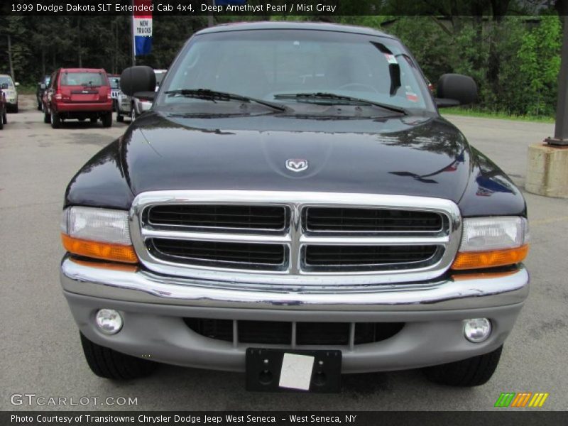 Deep Amethyst Pearl / Mist Gray 1999 Dodge Dakota SLT Extended Cab 4x4