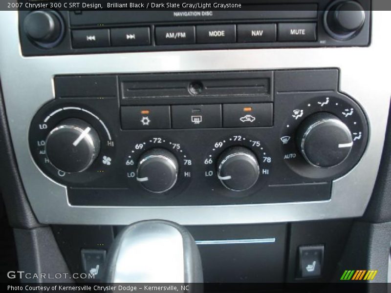 Brilliant Black / Dark Slate Gray/Light Graystone 2007 Chrysler 300 C SRT Design