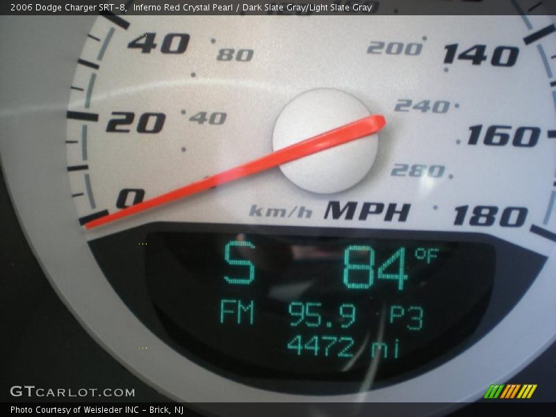 Inferno Red Crystal Pearl / Dark Slate Gray/Light Slate Gray 2006 Dodge Charger SRT-8