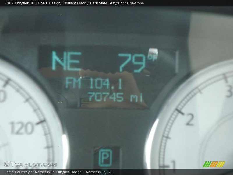 Brilliant Black / Dark Slate Gray/Light Graystone 2007 Chrysler 300 C SRT Design