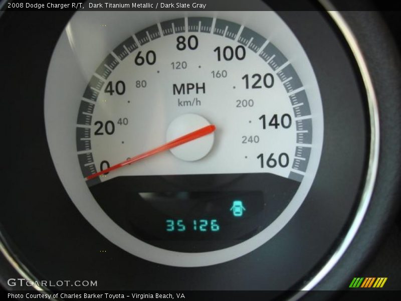 Dark Titanium Metallic / Dark Slate Gray 2008 Dodge Charger R/T