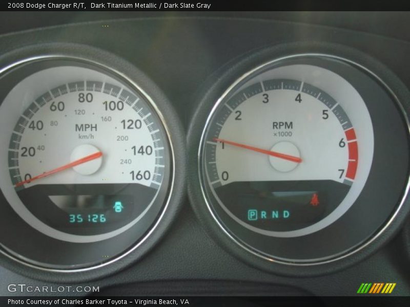 Dark Titanium Metallic / Dark Slate Gray 2008 Dodge Charger R/T