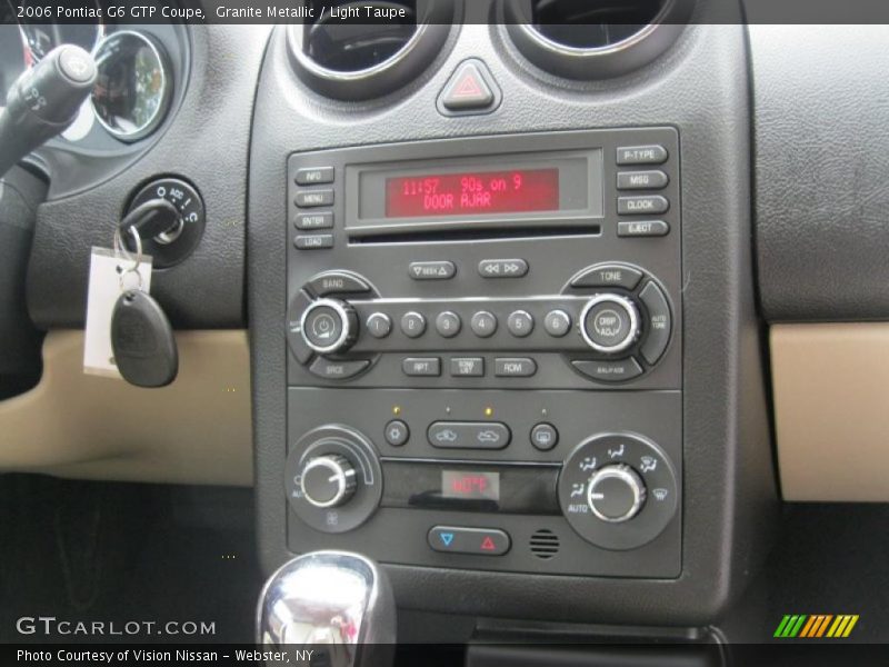 Controls of 2006 G6 GTP Coupe