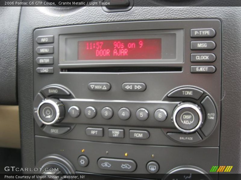 Controls of 2006 G6 GTP Coupe