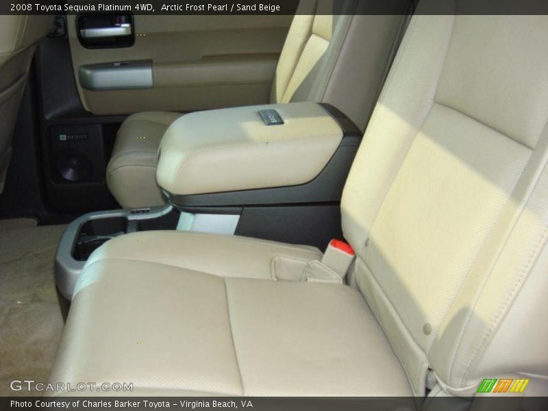 Arctic Frost Pearl / Sand Beige 2008 Toyota Sequoia Platinum 4WD
