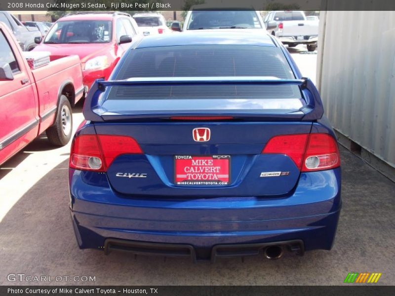 Fiji Blue Pearl / Black 2008 Honda Civic Mugen Si Sedan