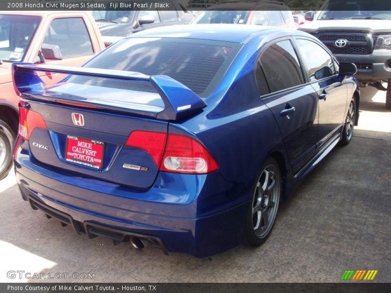 Fiji Blue Pearl / Black 2008 Honda Civic Mugen Si Sedan