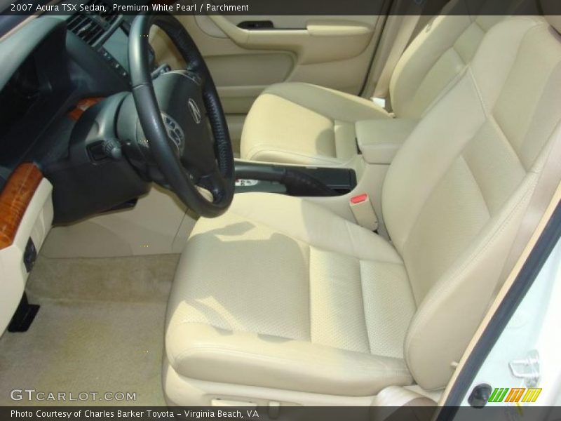 Premium White Pearl / Parchment 2007 Acura TSX Sedan