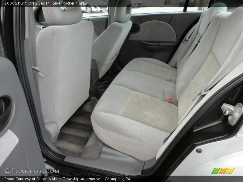  2006 ION 3 Sedan Gray Interior