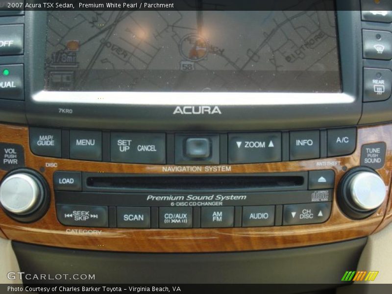 Premium White Pearl / Parchment 2007 Acura TSX Sedan