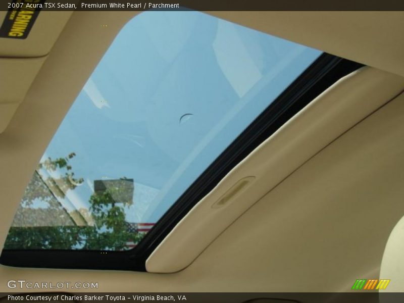 Premium White Pearl / Parchment 2007 Acura TSX Sedan