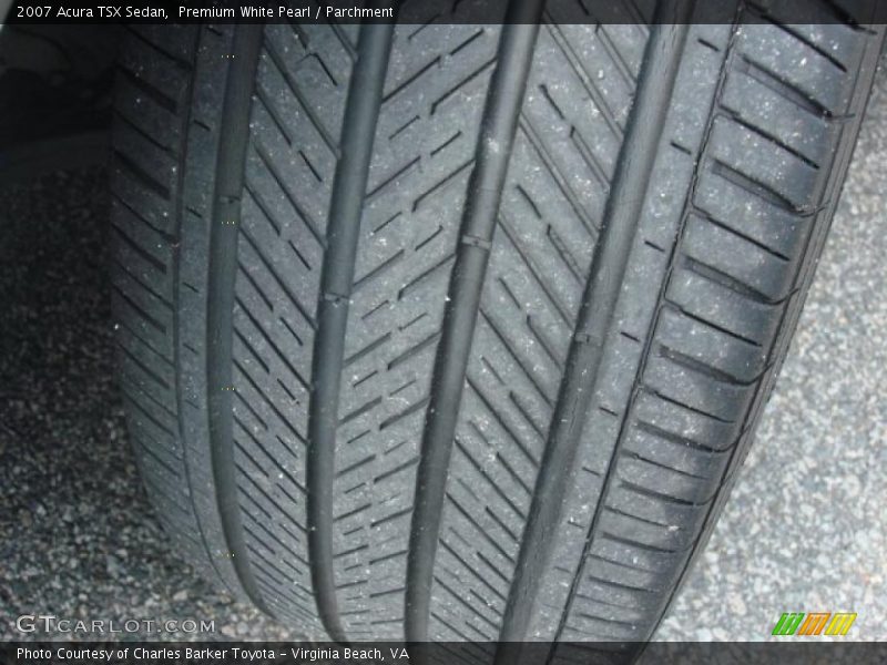 Premium White Pearl / Parchment 2007 Acura TSX Sedan