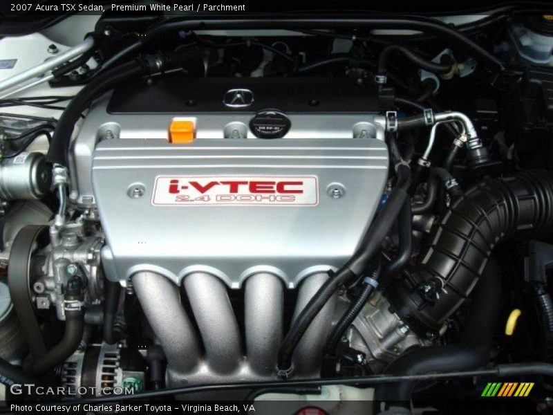 Premium White Pearl / Parchment 2007 Acura TSX Sedan