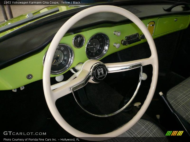 Yellow / Black 1963 Volkswagen Karmann Ghia Coupe