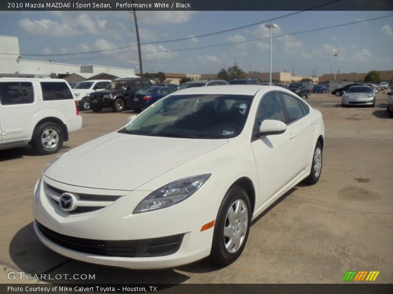 Performance White / Black 2010 Mazda MAZDA6 i Sport Sedan