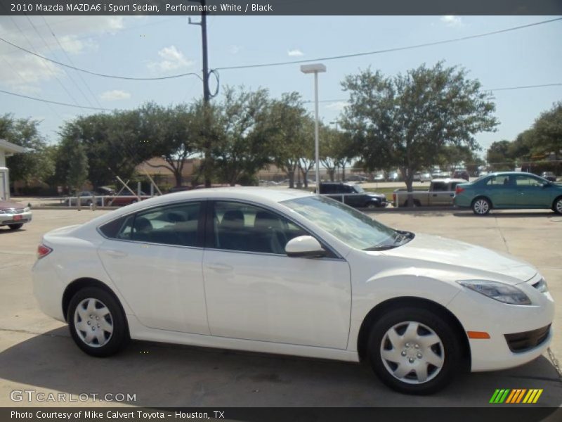 Performance White / Black 2010 Mazda MAZDA6 i Sport Sedan