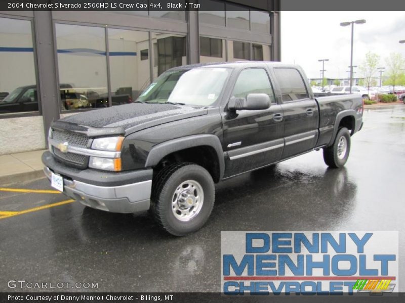 Black / Tan 2004 Chevrolet Silverado 2500HD LS Crew Cab 4x4