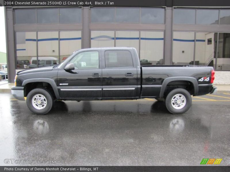Black / Tan 2004 Chevrolet Silverado 2500HD LS Crew Cab 4x4