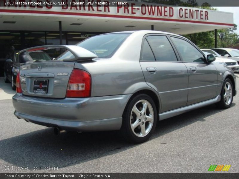 Titanium Gray Metallic / Off Black 2003 Mazda Protege MAZDASPEED