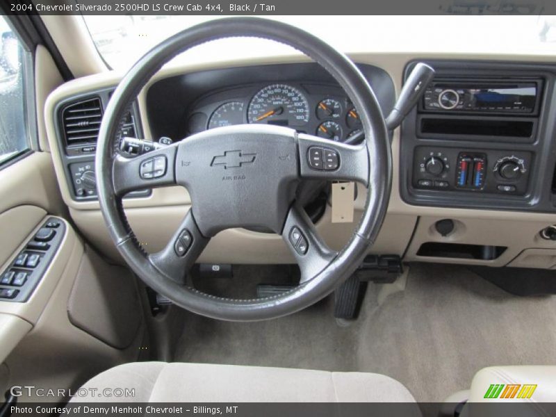 Black / Tan 2004 Chevrolet Silverado 2500HD LS Crew Cab 4x4