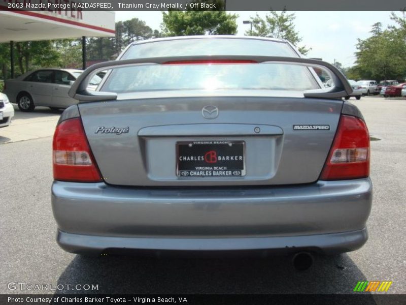 Titanium Gray Metallic / Off Black 2003 Mazda Protege MAZDASPEED