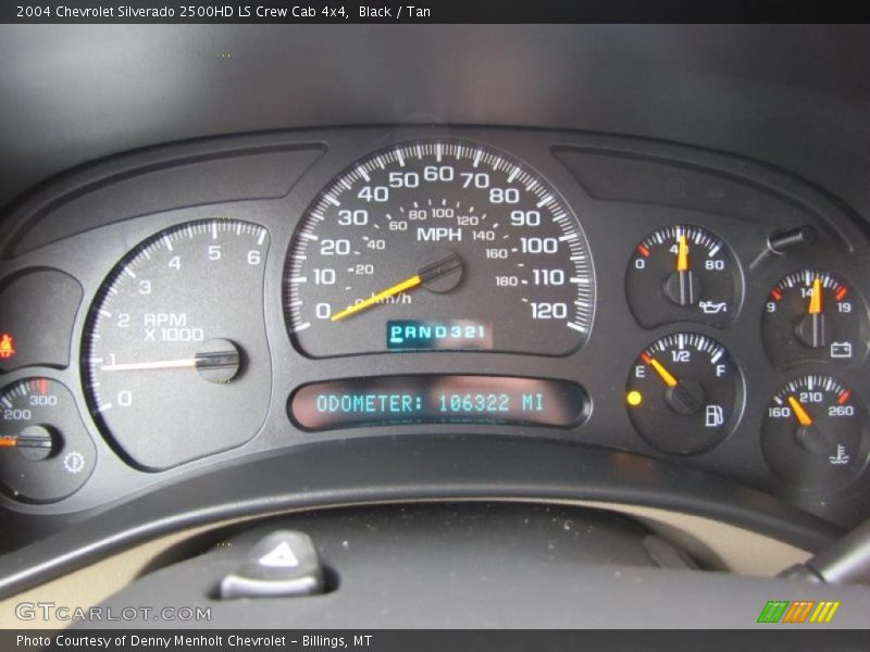 Black / Tan 2004 Chevrolet Silverado 2500HD LS Crew Cab 4x4
