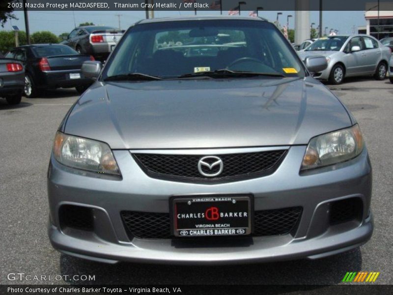 Titanium Gray Metallic / Off Black 2003 Mazda Protege MAZDASPEED