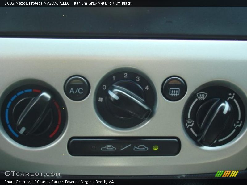 Controls of 2003 Protege MAZDASPEED