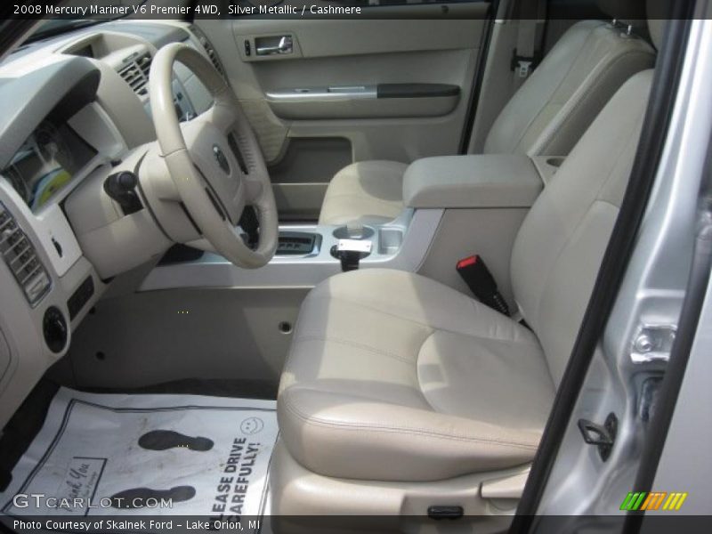 Silver Metallic / Cashmere 2008 Mercury Mariner V6 Premier 4WD