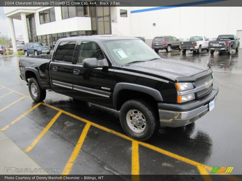 Black / Tan 2004 Chevrolet Silverado 2500HD LS Crew Cab 4x4