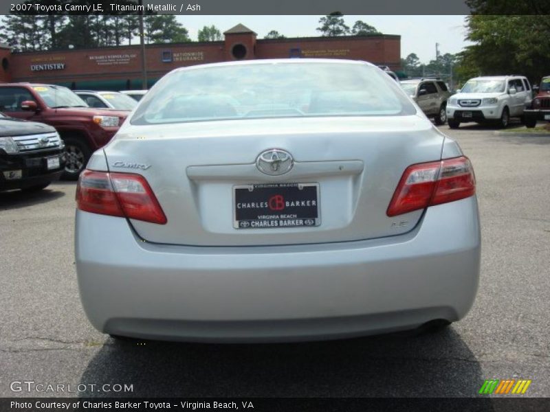 Titanium Metallic / Ash 2007 Toyota Camry LE