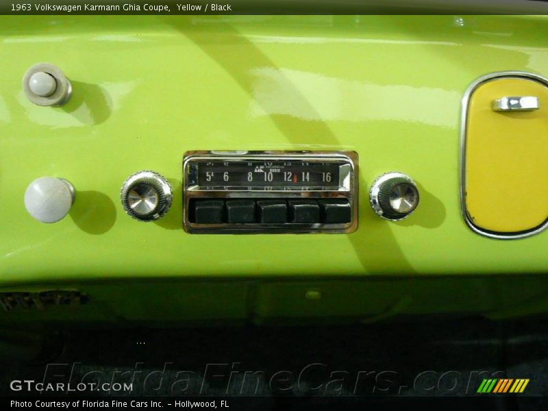 Yellow / Black 1963 Volkswagen Karmann Ghia Coupe