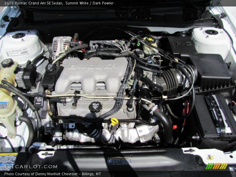 Summit White / Dark Pewter 2003 Pontiac Grand Am SE Sedan