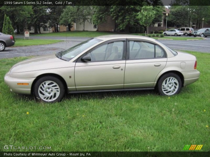 Gold / Tan 1999 Saturn S Series SL2 Sedan