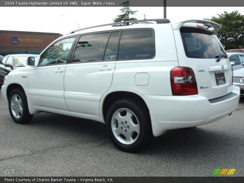 Super White / Ivory 2004 Toyota Highlander Limited V6 4WD