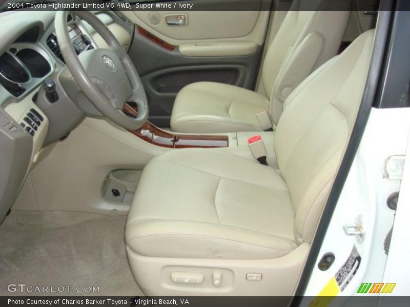 Super White / Ivory 2004 Toyota Highlander Limited V6 4WD