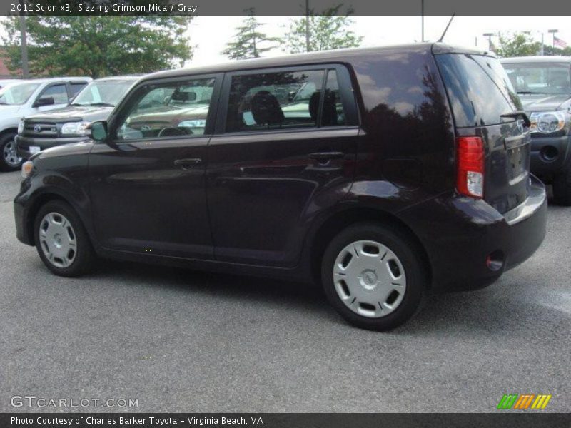 Sizzling Crimson Mica / Gray 2011 Scion xB