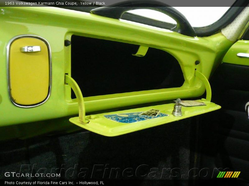 Yellow / Black 1963 Volkswagen Karmann Ghia Coupe