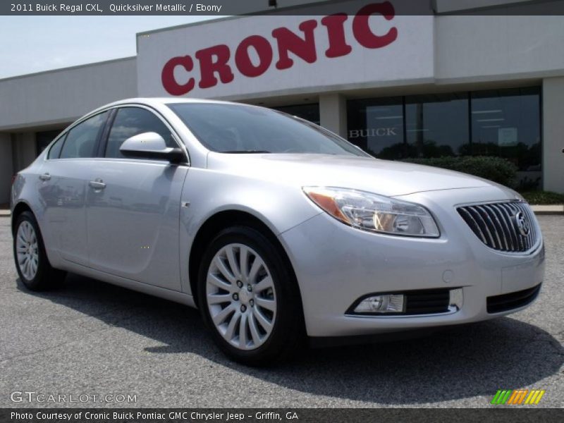 Quicksilver Metallic / Ebony 2011 Buick Regal CXL