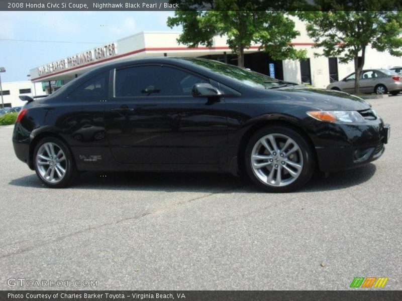 Nighthawk Black Pearl / Black 2008 Honda Civic Si Coupe