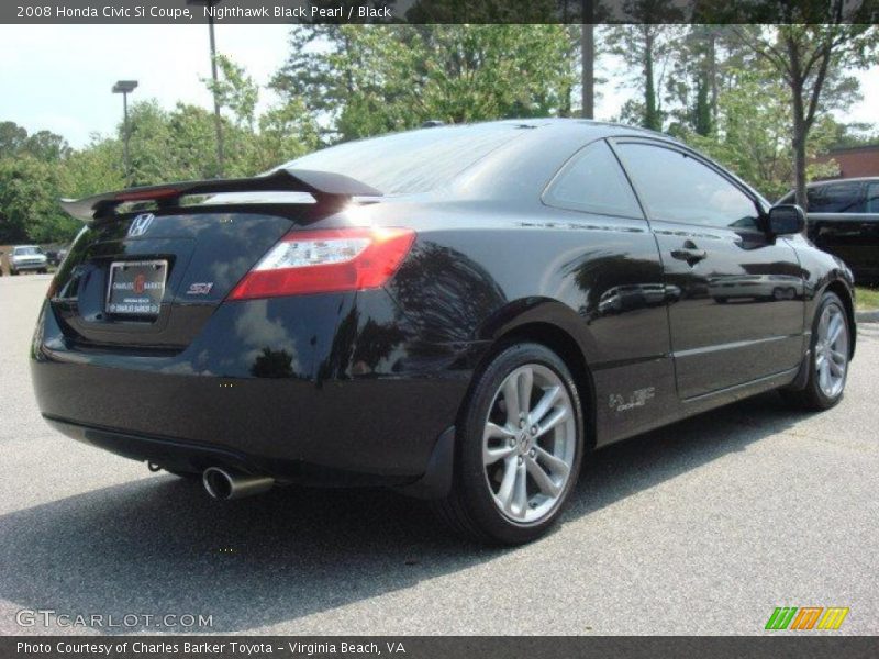 Nighthawk Black Pearl / Black 2008 Honda Civic Si Coupe